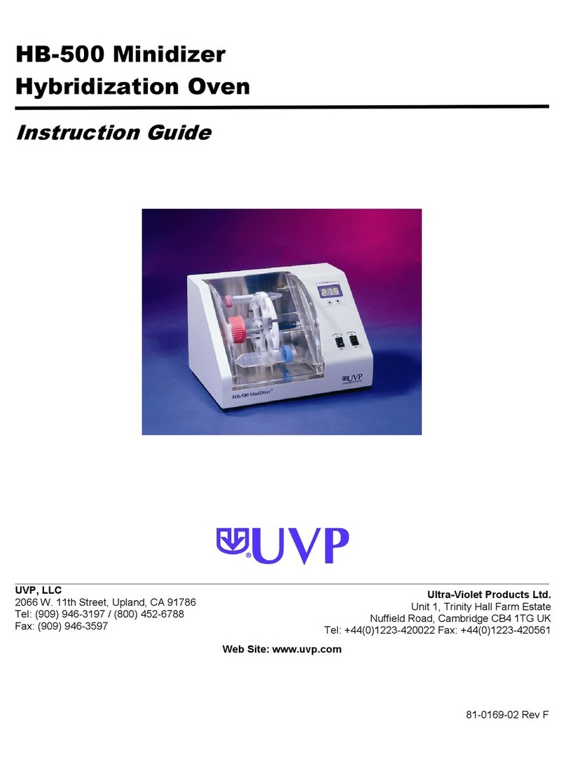 UVP Minidizer HB-500 Instruction guide