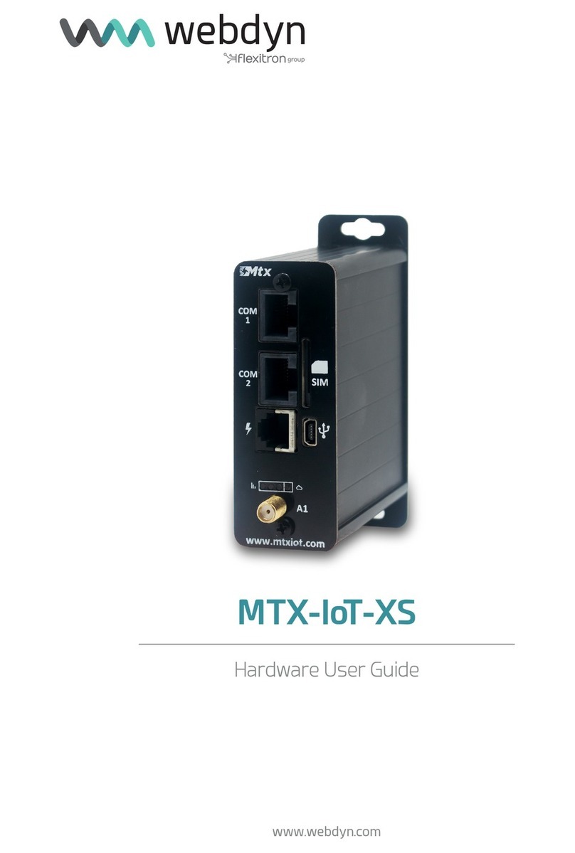 Flexitron Webdyn MTX-IoT-XS Installation manual