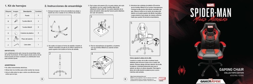 Marvel GAMERVERSE SPIDER-MAN MILES MORALES COLLECTOR'S... Assembly guide Marvel GAMERVERSE SPIDER-MAN MILES MORALES COLLECTOR'S... Assembly guide