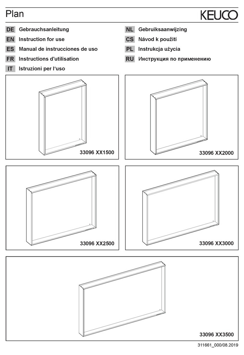 KEUCO Plan 33096 3000 Series User manual