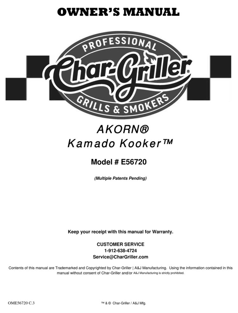 Char-Griller AKORN Kamado Kooker E56720 User manual