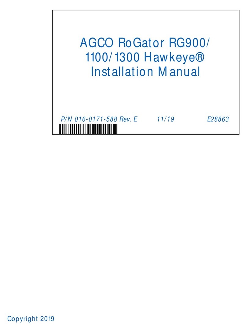 AGCO Hawkeye RoGator RG900 User manual AGCO Hawkeye RoGator RG900 User manual