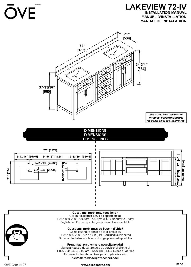 OVE LAKEVIEW 72-IV installation manual