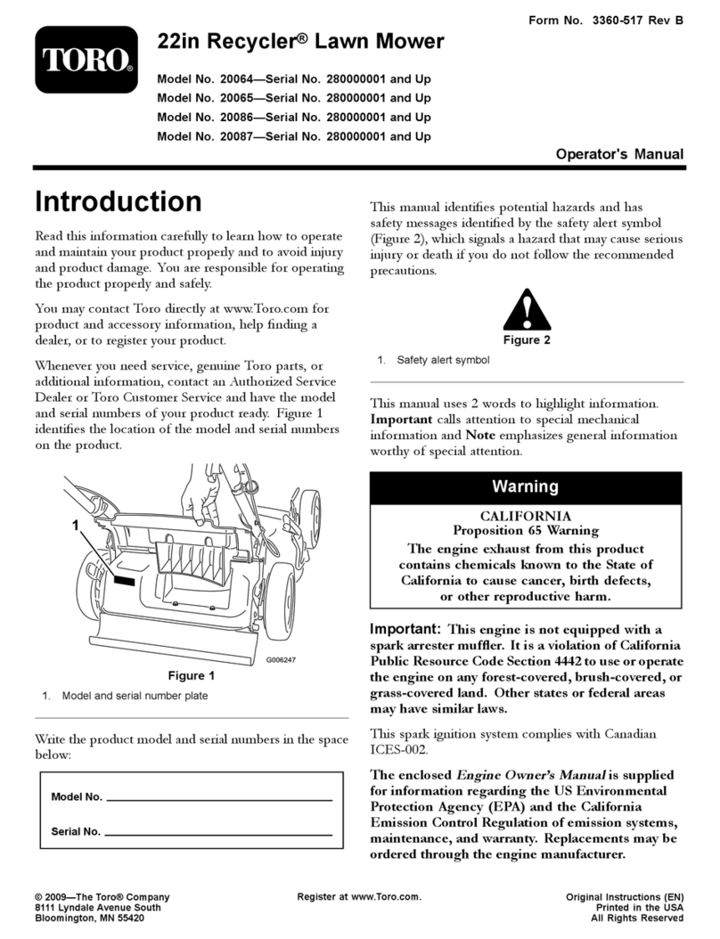 Toro 20065 User manual