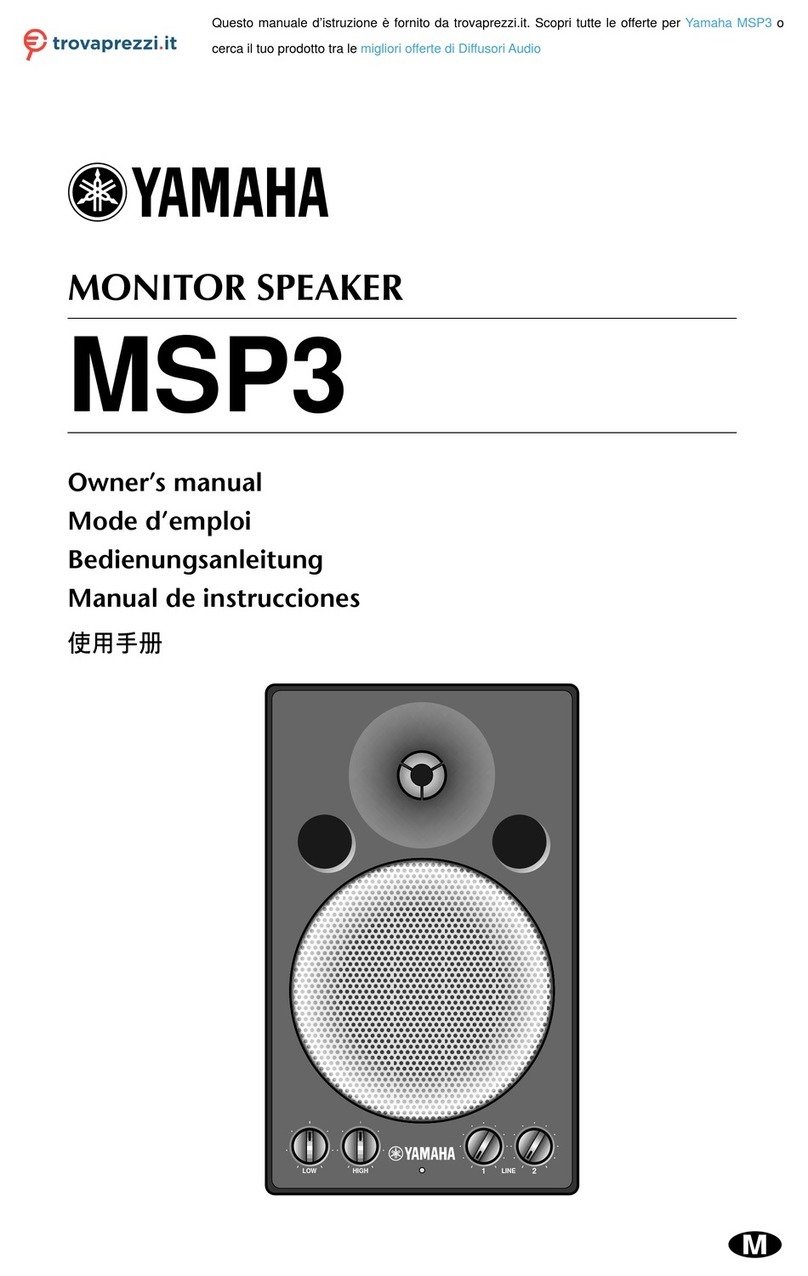 Yamaha MSP3 owner's manual
