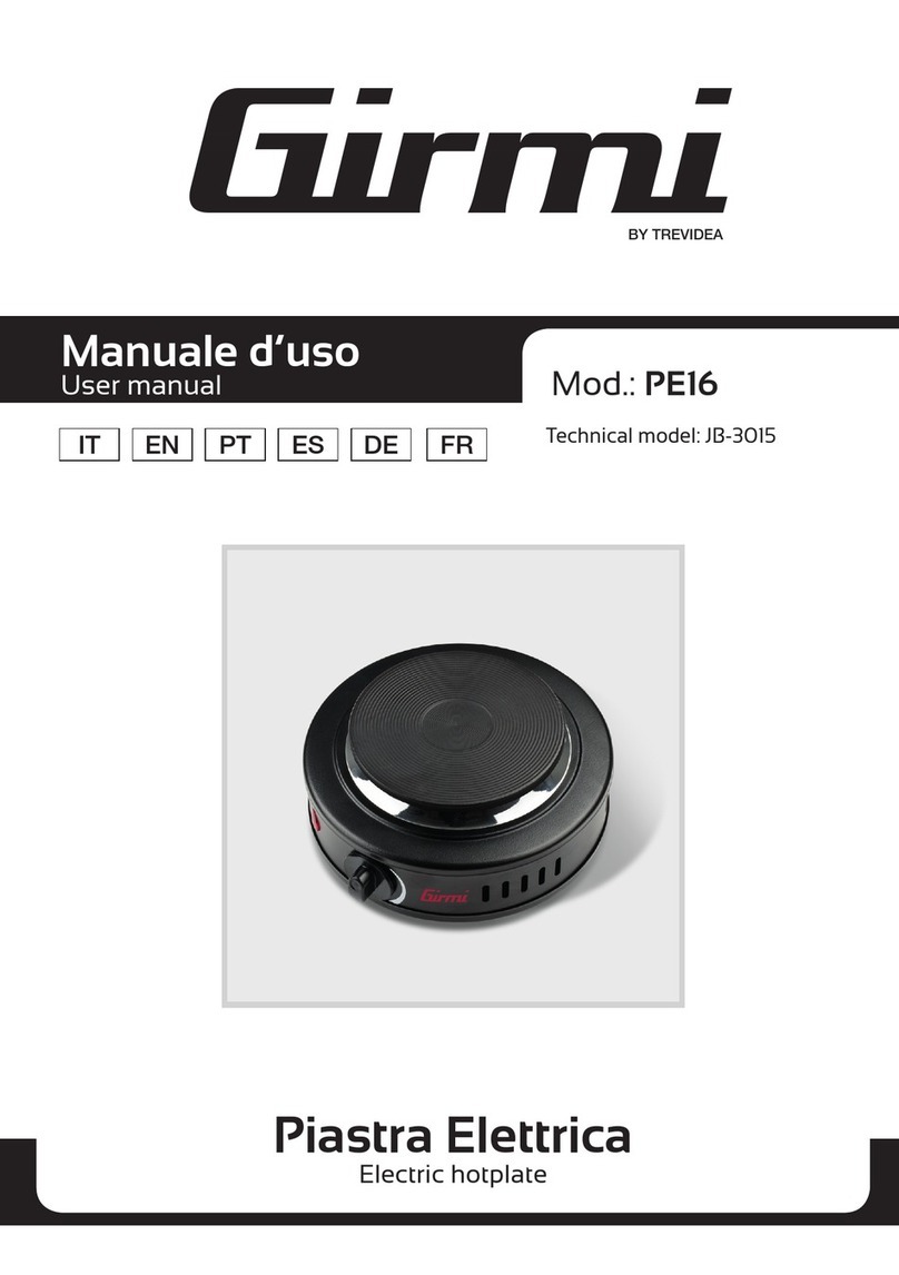 TREVIDEA Girmi PE16 user manual
