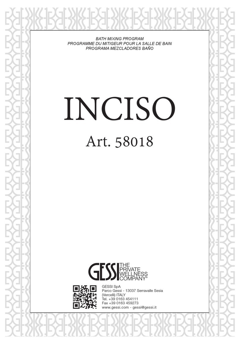 Gessi Inciso 58018 User manual
