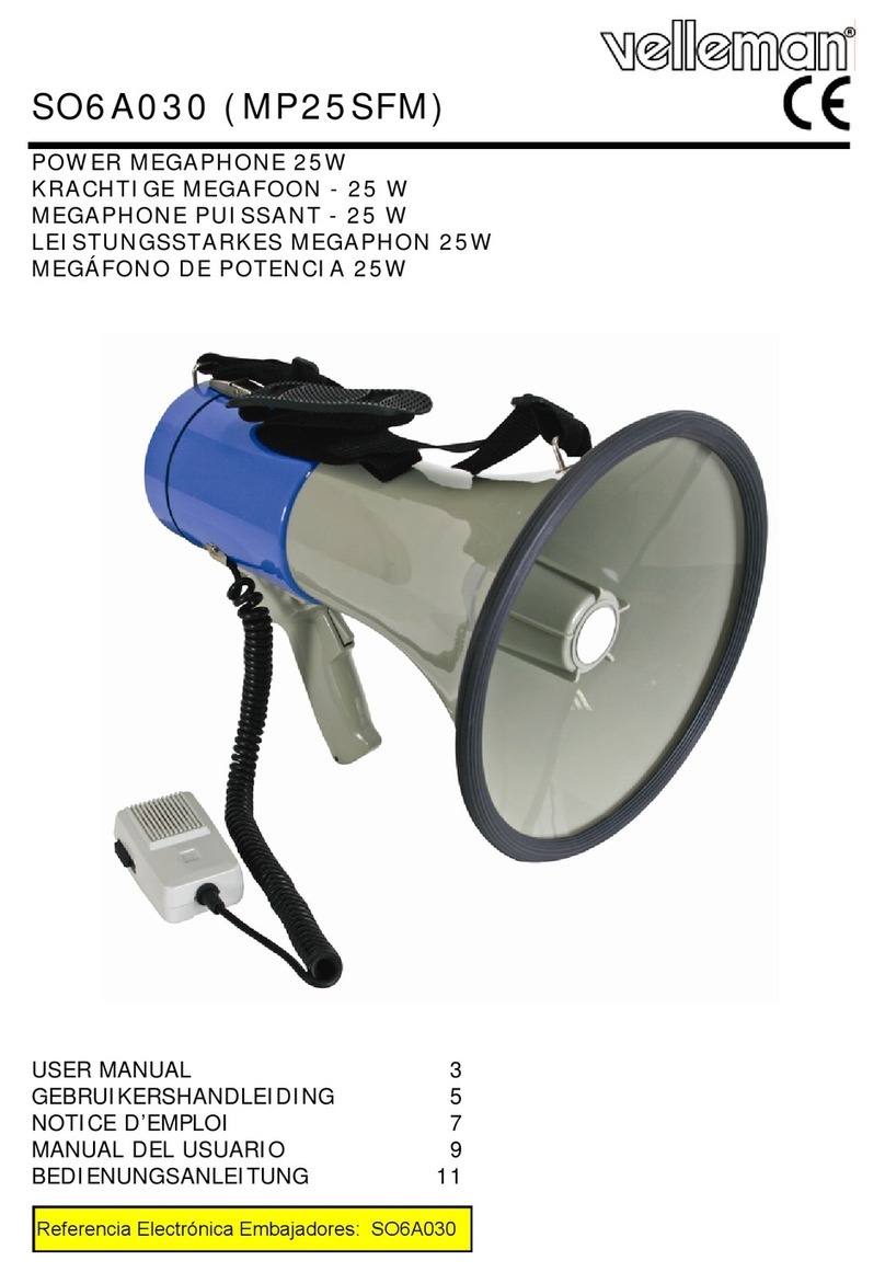 Velleman SO6A030 User manual