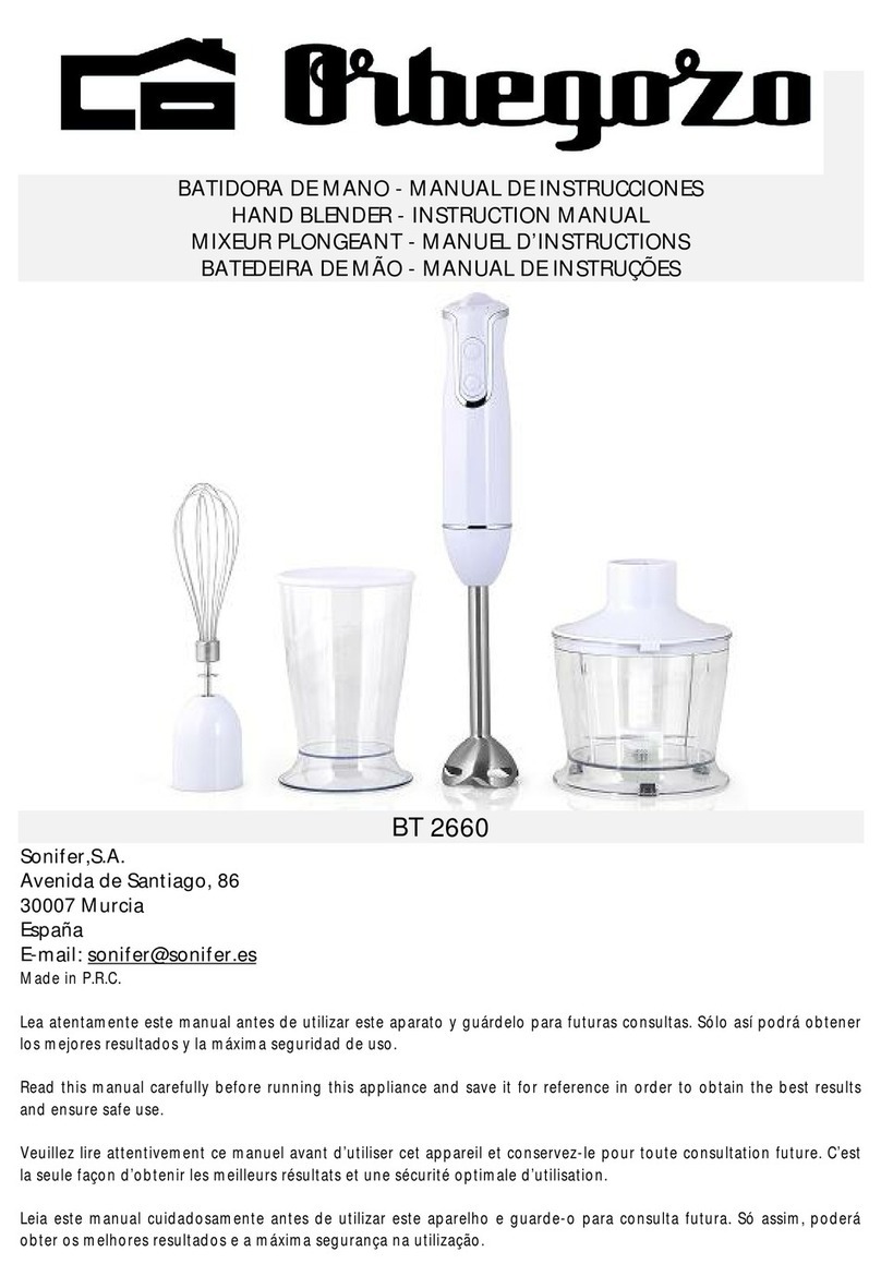 Orbegozo BT 2660 User manual