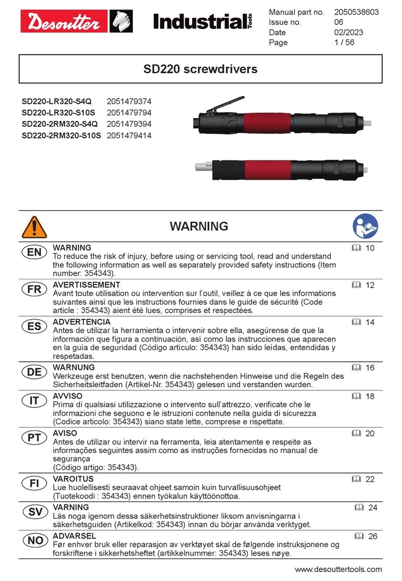 Desoutter SD220 User manual