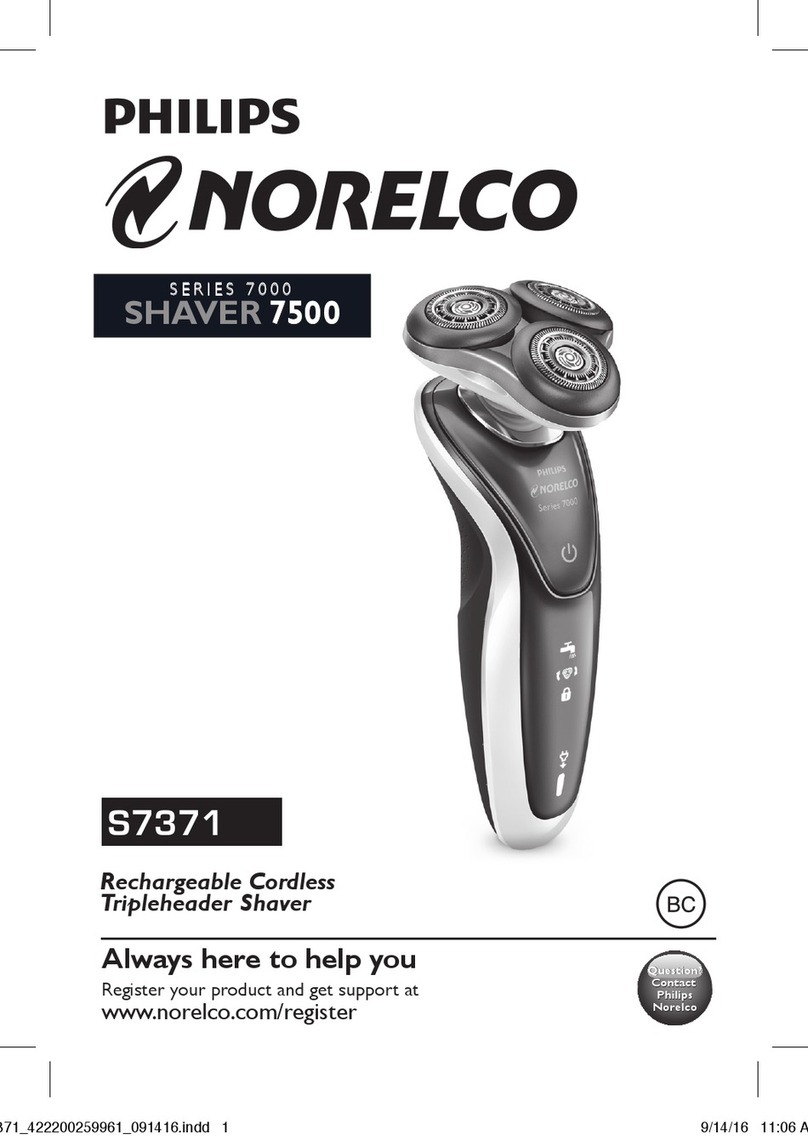 Philips NORELCO S7371 User manual Philips NORELCO S7371 User manual