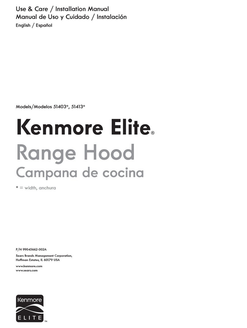 Kenmore Elite 51403 Series Installation guide
