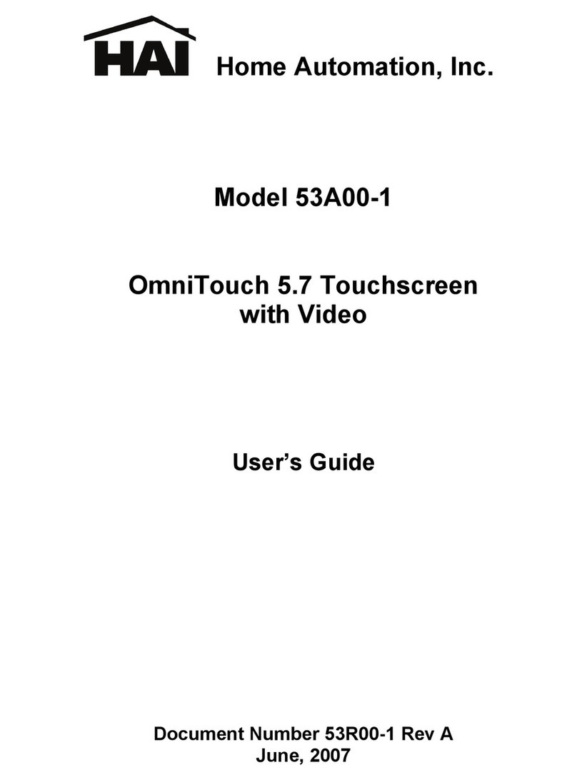 HAI OmniTouch 5.7 User manual