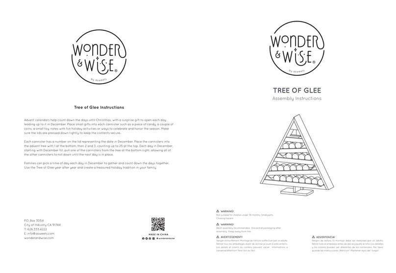 Asweets WONDER WISE TREE OF GLEE Assembly instructions