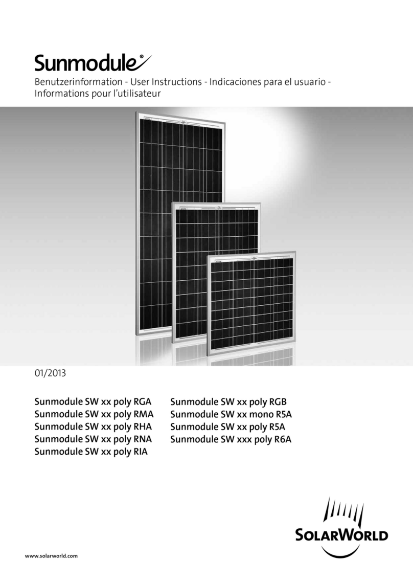 SolarWorld Sunmodule SW xx poly RHA User manual