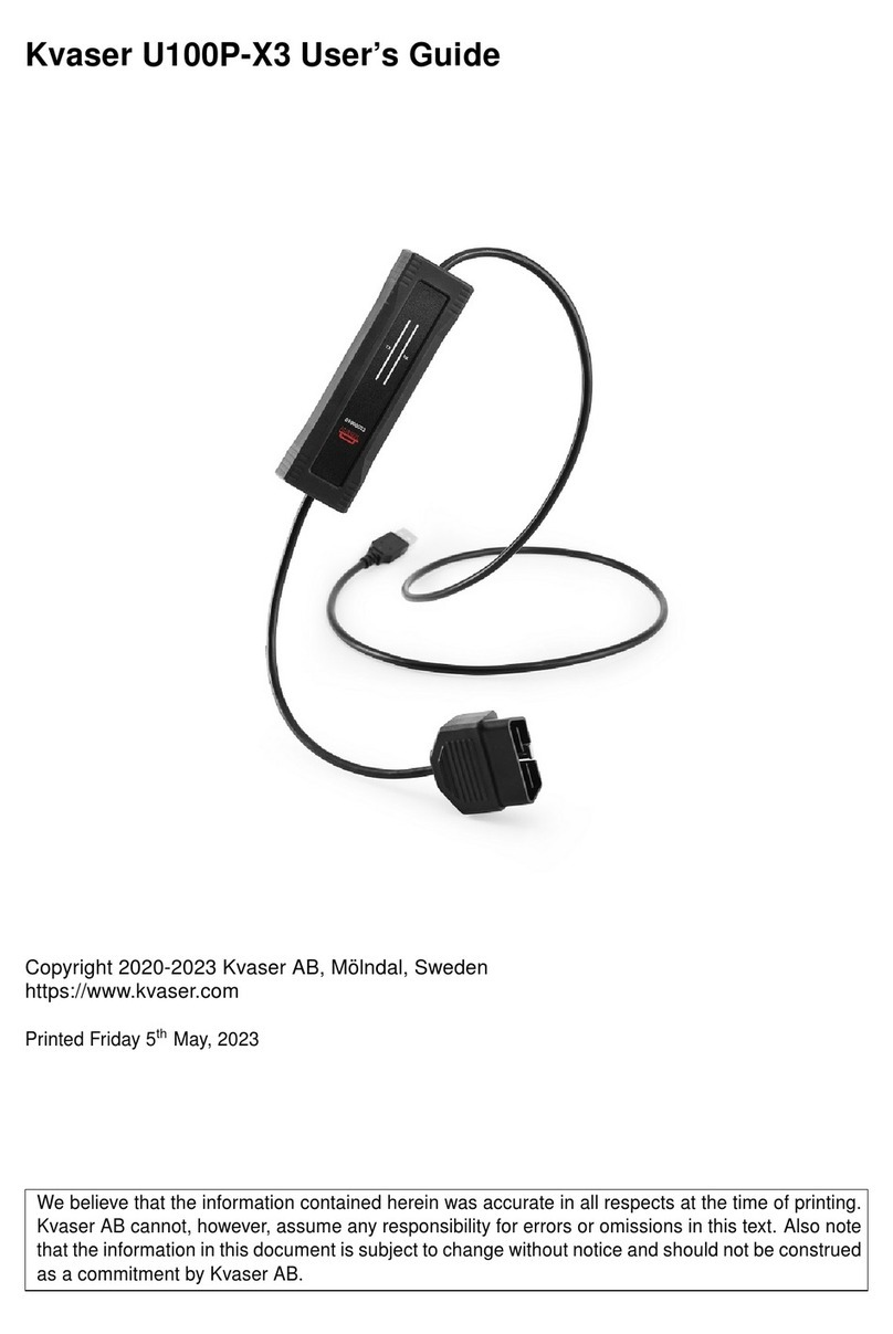 Kvaser U100P-X3 User manual