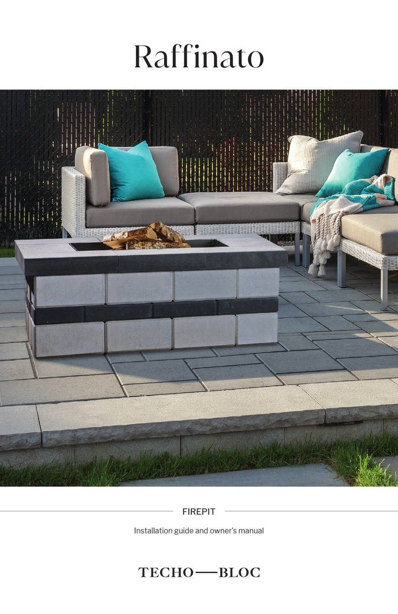 techo-bloc RAFFINATO Installation guide and owner's manual