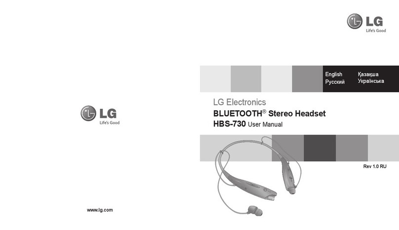 LG HBS-730 User manual