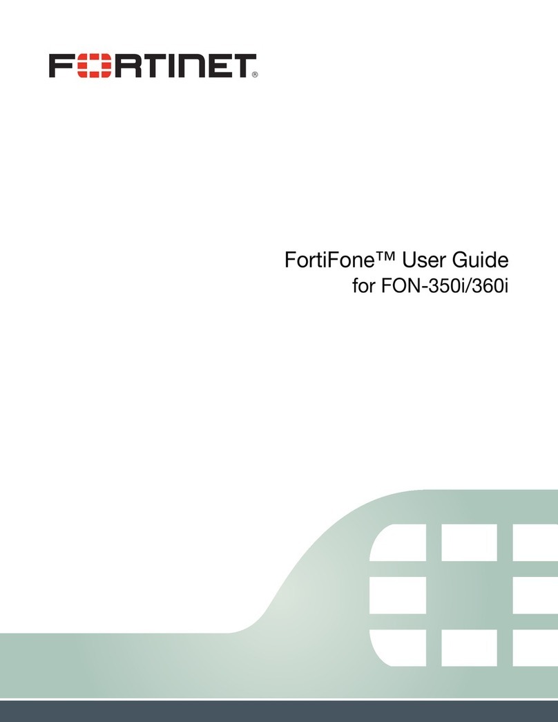 Fortinet FortiFone FON-360i User manual Fortinet FortiFone FON-360i User manual