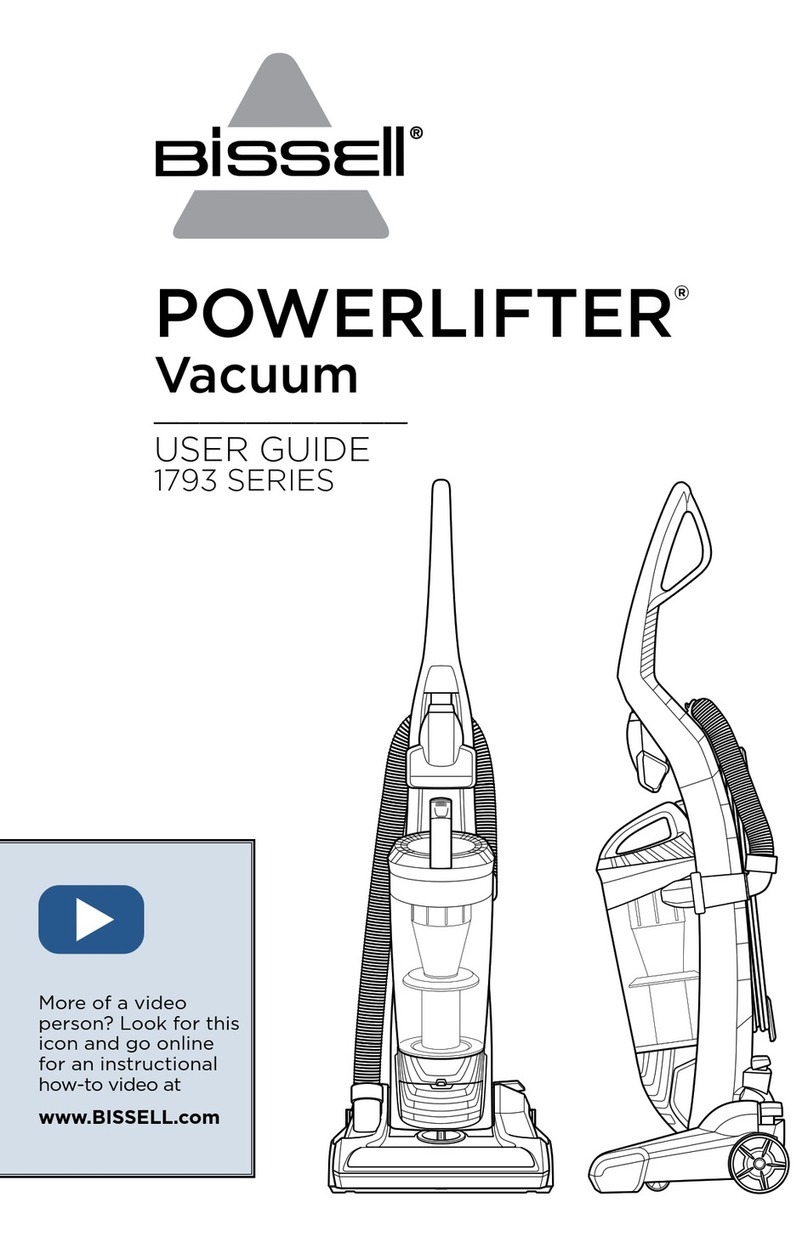 Bissell POWERLIFTER 1793 Series User manual