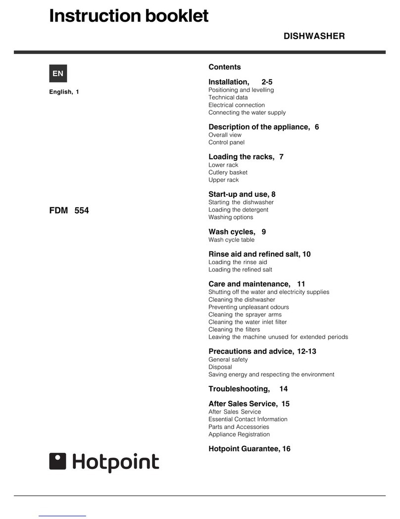 Hotpoint FDM 554 User manual Hotpoint FDM 554 User manual