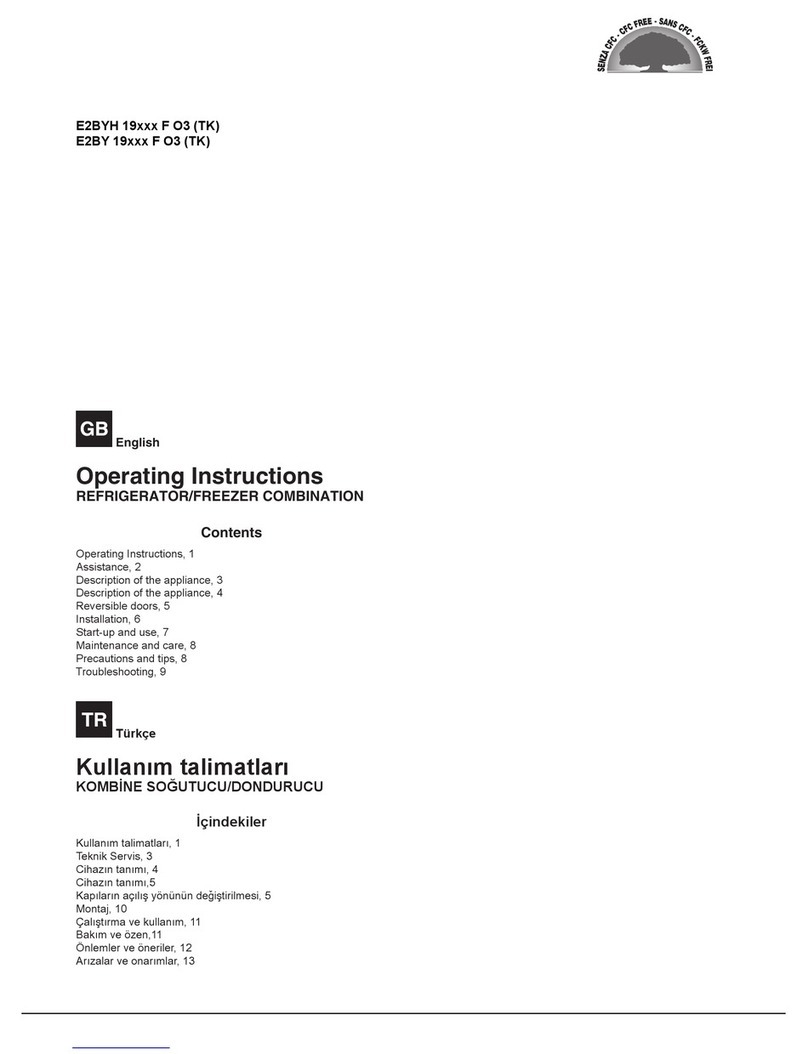 Indesit E2BY 19 F O3 Series operating instructions
