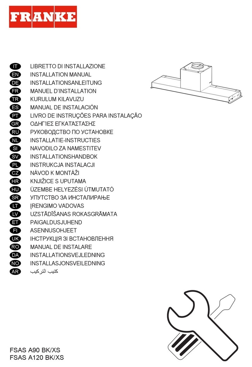 Franke FSAS A90 BK/XS installation manual