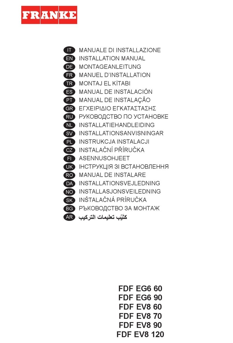 Franke FDF EG6 90 installation manual