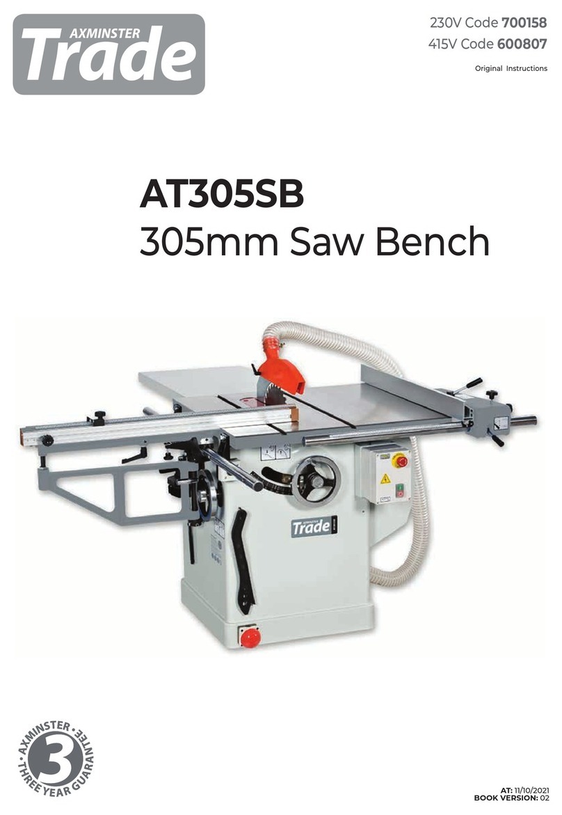 Axminster Trade AT305SB User manual Axminster Trade AT305SB User manual