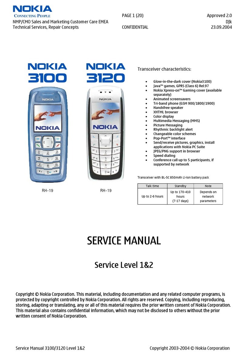 Nokia 3100 Service manual
