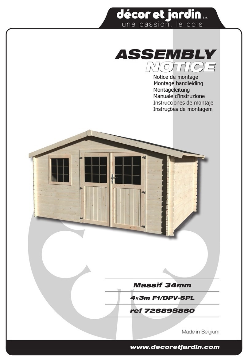 Décor et Jardin 72689S860 Assembly Notice