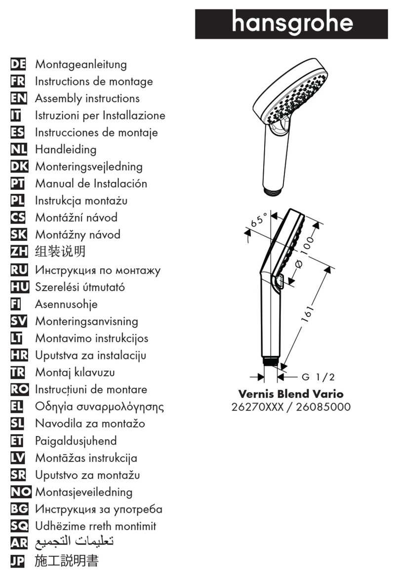Hans Grohe Vernis Blend 26270000 User manual Hans Grohe Vernis Blend 26270000 User manual