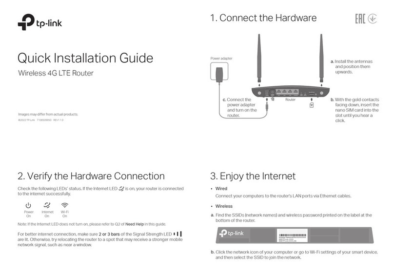 TP-Link Archer MR500 User manual