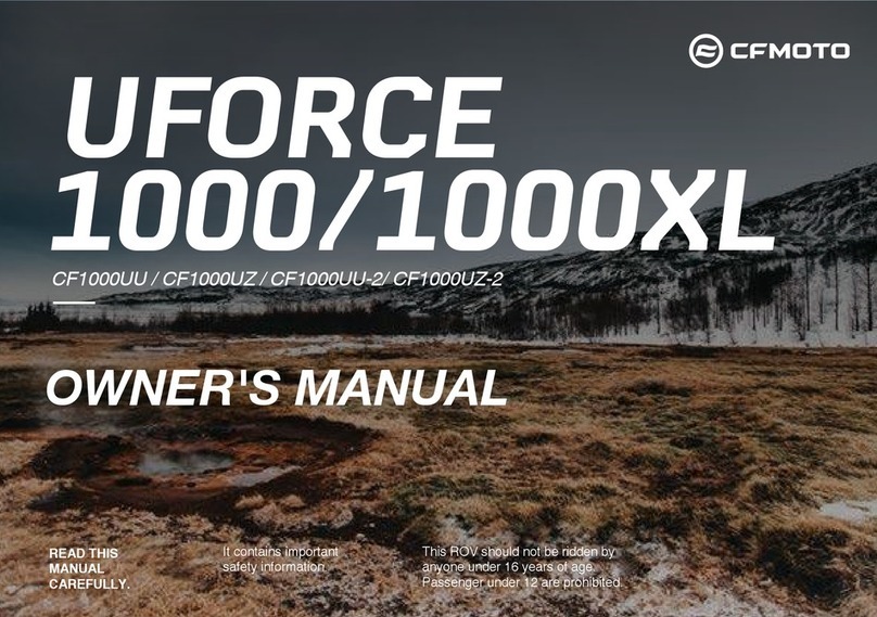 CF MOTO UFORCE 1000XL owner's manual