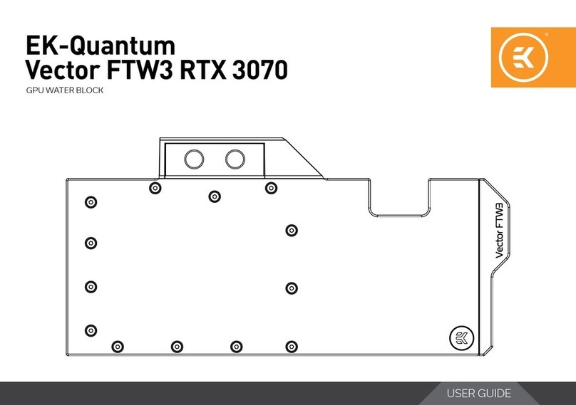 ekwb EK-Quantum Vector FTW3 RTX 3070 User manual