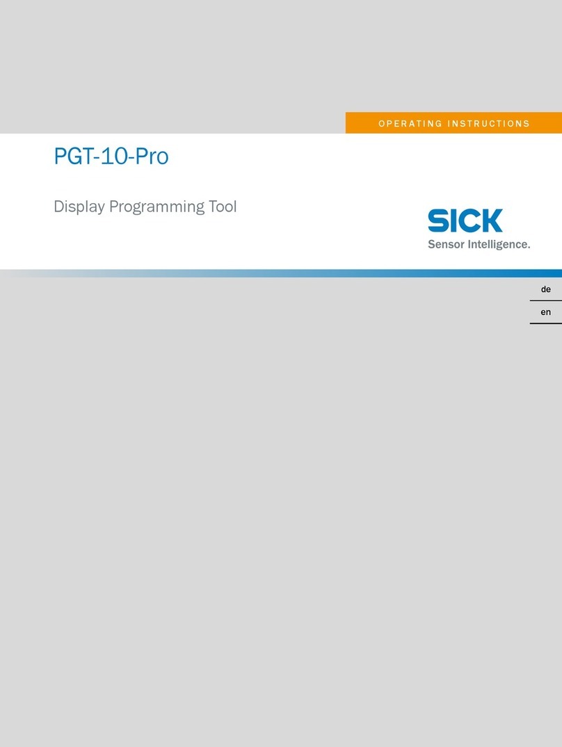 SICK PGT-10-Pro operating instructions