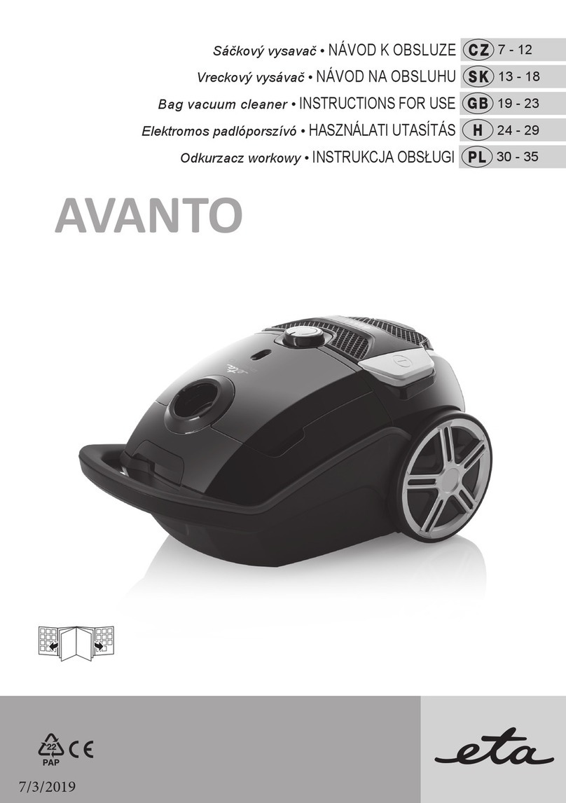 eta AVANTO 519-10 Series User manual eta AVANTO 519-10 Series User manual