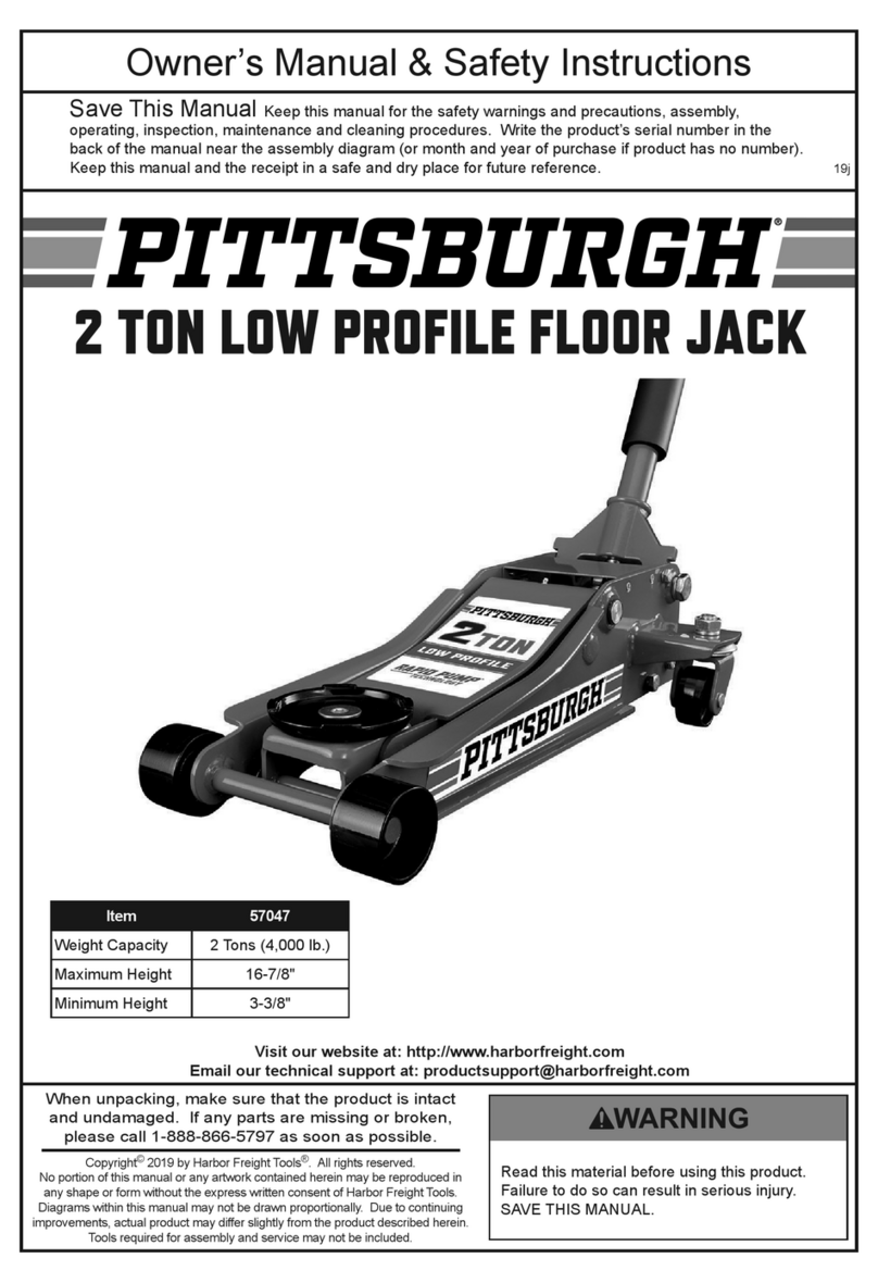 Pittsburgh 57047 Owner's manual & safety instructions