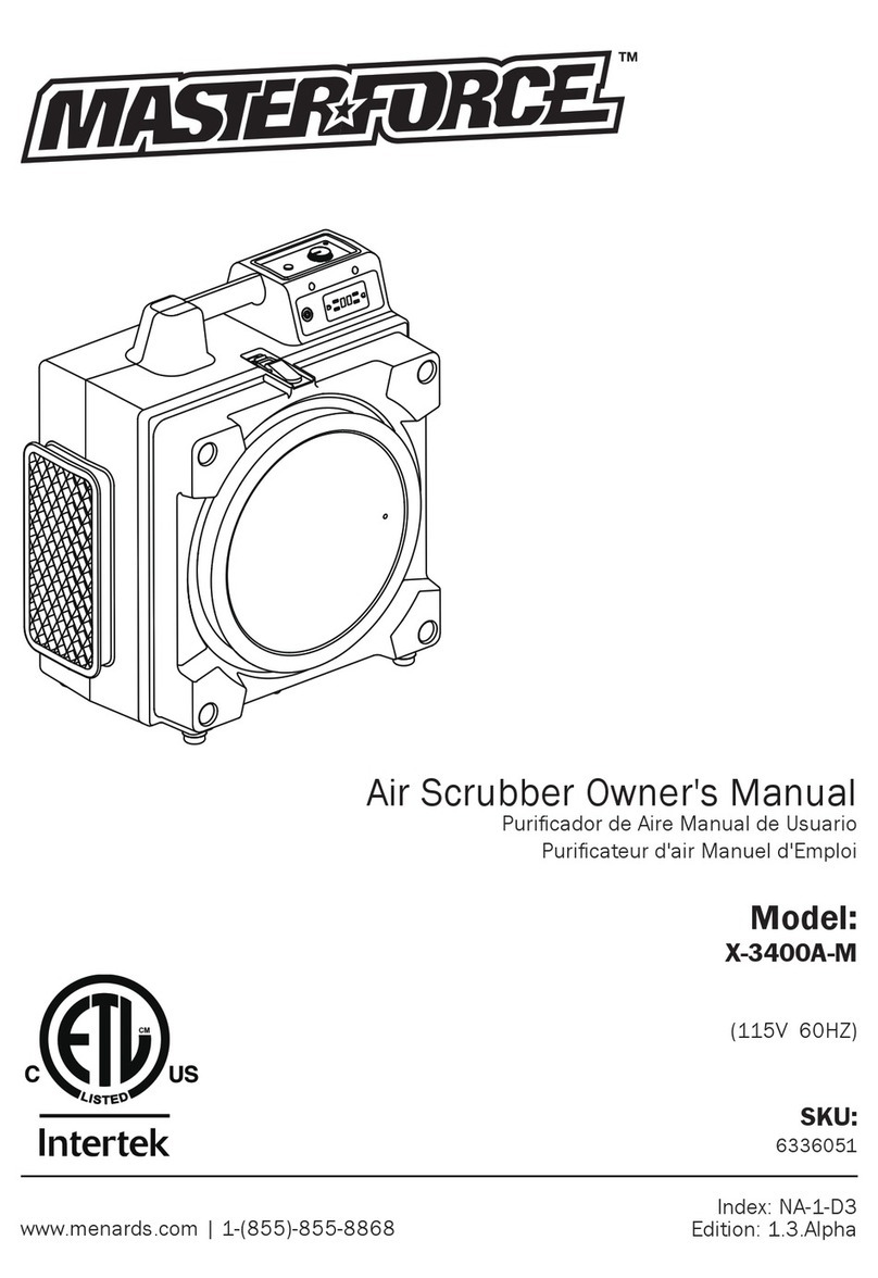 MasterForce X-3400A-M owner's manual