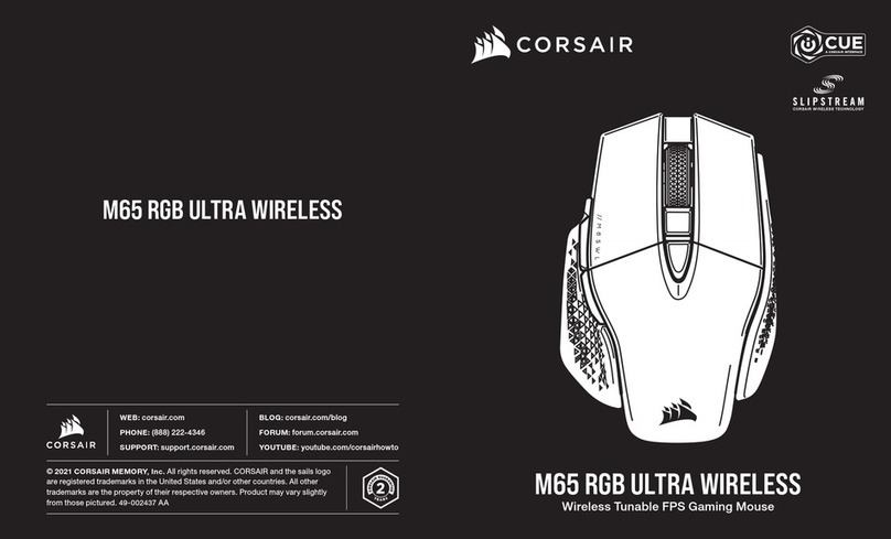 Corsair M65 RGB ULTRA WIRELESS User manual