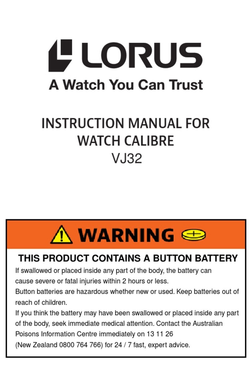 LORUS VJ32 instruction manual