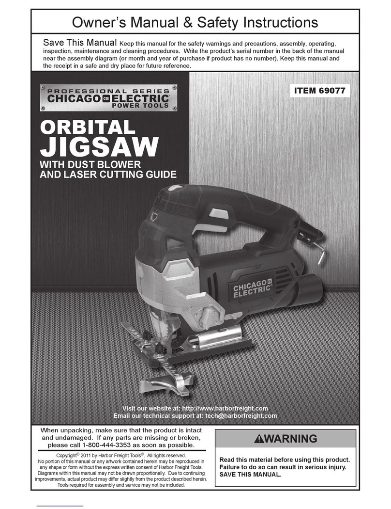 Chicago Electric PROFESSIONAL Series Owner's manual & safety instructions Chicago Electric PROFESSIONAL Series Owner's manual & safety instructions
