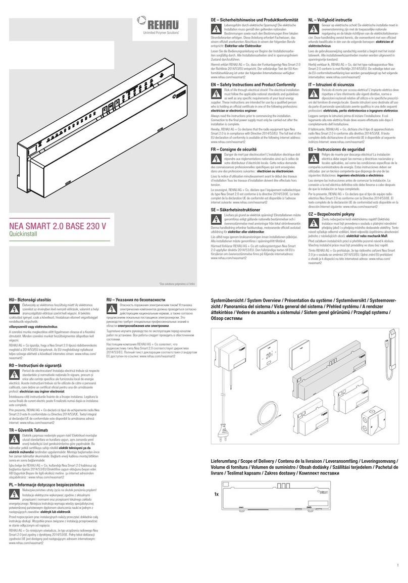 Rehau NEA SMART 2.0 BASE 230 V Quick install