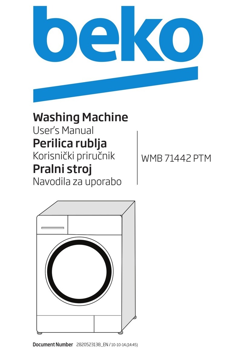 Beko WMB 71442 PTM user manual