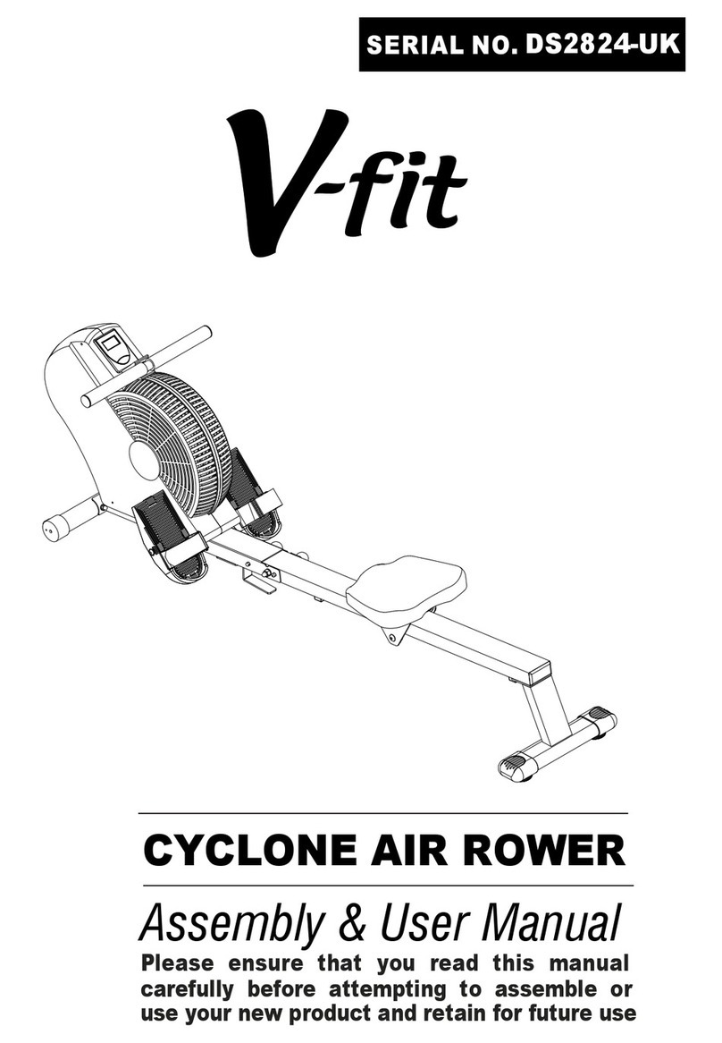 V-fit CYCLONE AIR ROWER Assembly & user manual V-fit CYCLONE AIR ROWER Assembly & user manual