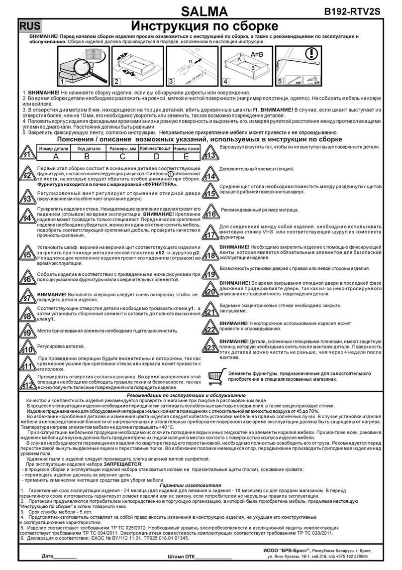 BLACK RED WHITE SALMA B192-RTV2S User manual BLACK RED WHITE SALMA B192-RTV2S User manual
