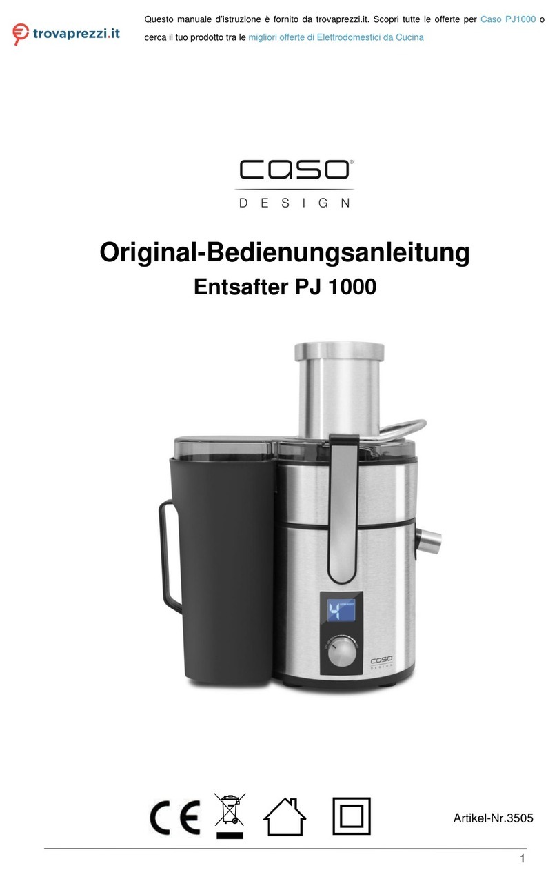 CASO DESIGN 3505 Original operating manual