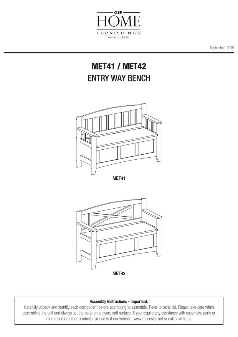 OSP Home Furnishings MET41 manual