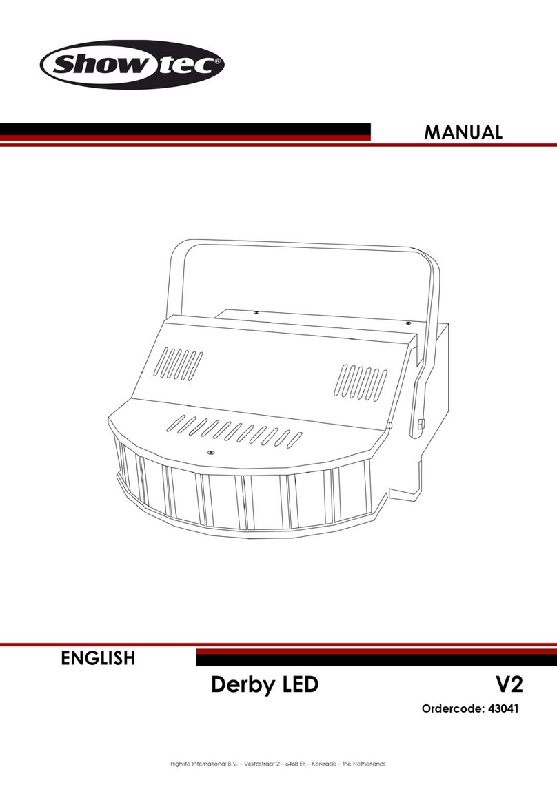 Show Tec Derby LED V2 User manual