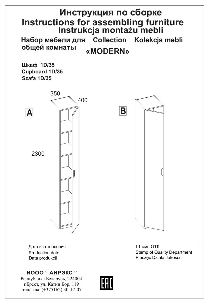 ANREX MODERN 1D/35 User manual
